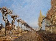 Alfred Sisley The lane of the Machine by Alfred Sisley in 1873 oil painting